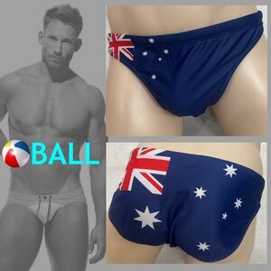 Ball Low Rise Swimsuit 2XL runs small 36-44" waist Gently worn Nylon / spandex